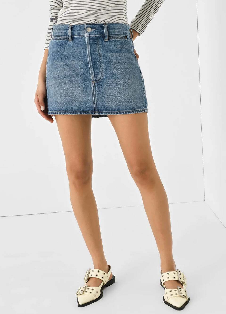 Citizens of Humanity Rosie Denim Mini Skirt Medium Wash Size 32